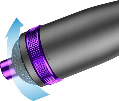 Furçë tharëse flokësh Aurora, 1000W, 5 në 1, e zezë vjollcë