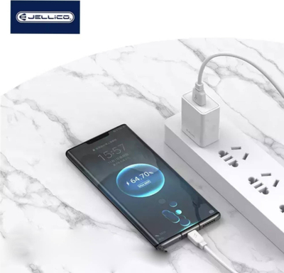 Кабел за полнење Јелико B15, USB во USB C, 3.1A, 1m, бел