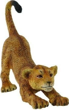 Figurinë luani Collecta Lion Cub Stretching, lodër edukative, shumëngjyrëshe