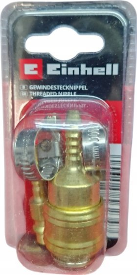 Nipël pneumatike Einhell 4139655, push fit, 1/4" filet mashkull, bronz