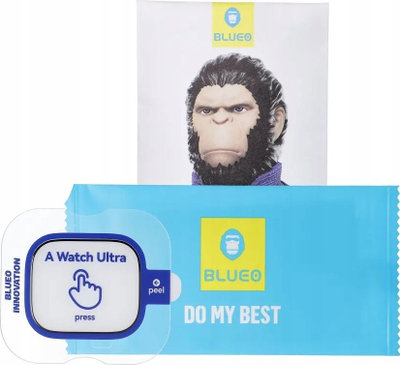 Xham mbrojtës Mr. Monkey 5D për Apple Watch Ultra, xham shumë i kthjellët, vihet kollaj, transparent