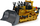 Lodër bulldozer me telekomandë R/C 2.4 GHz për kalamoj, e verdhë