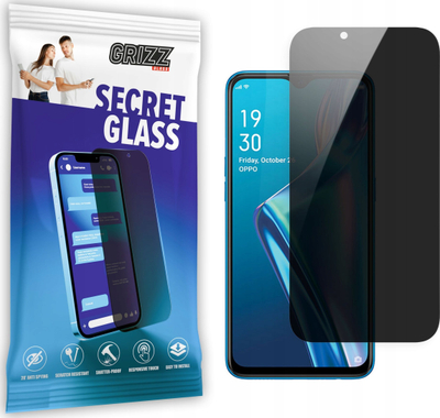 Xham mbrojtës privatësie Grizz SecretGlass për Oppo A5 2020, qelq i kalit, i tejdukshëm