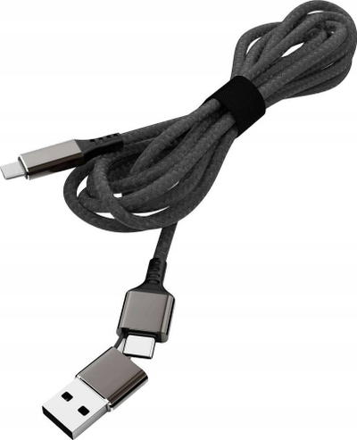 Kabllo USB Smrter Speedy C, USB C me USB C, 1 m, 60W, e zezë
