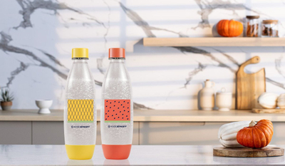 Сет шишиња Sodastream Fuse, 2x 1L, PET без BPA, портокалова