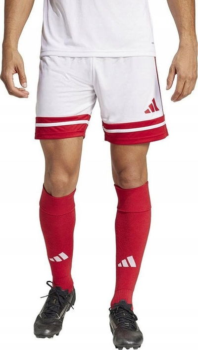 Shorts sportivë adidas Squadra 25 M JH3404, prej poliestëri të ricikluar, me teknologjinë Aeroready, ngjyrë e zezë