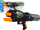 Pistolete me uj Leantoys Water Gun Garden Rifle, 1100 ml, dinosaurusha, e zezë gri portokalli