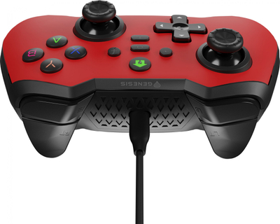 Gamepad Genesis Mangan 300 NJG-2105, me kabllo, me dridhje, i kuq