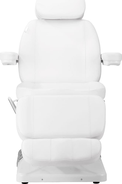 Karrige elektrike kozmetike Sillon Luxury, 3 motorë, kontroll me pedale, e bardhë