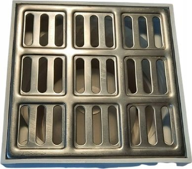 Grykë kullimi vertikale metaloplast 15x15 cm, dalje 110 mm, e bardhë