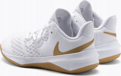 Atlete volejbolli Nike Zoom Hyperspeed Court DJ4476-170, për ambiente të brendshme, të bardha