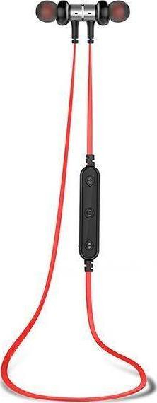Kufje sportive Bluetooth Awei B923BL, magnetike, me mikrofon, të kuqe