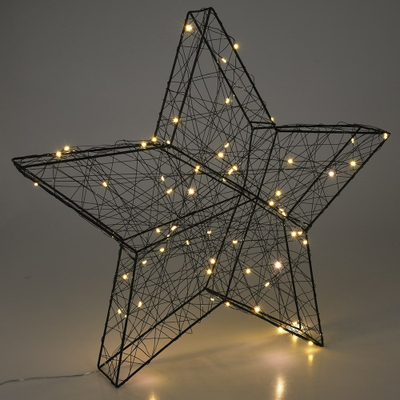 Dekor drita LED, yll Lighted Star, 60 LED, 50 cm, i zi
