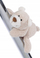Lodër pelushi me magnet Nici Bendix Bear, 12 cm, bezhë