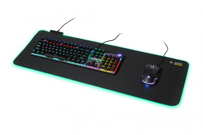 Mousepad gaming iBOX Aurora MPG5, RGB, madhësi e madhe, i zi
