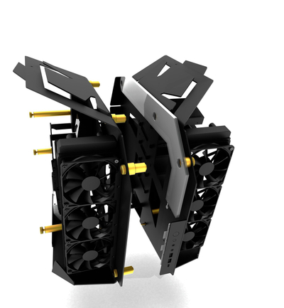 Kasë PC FSP T-Wings CMT710, e zezë