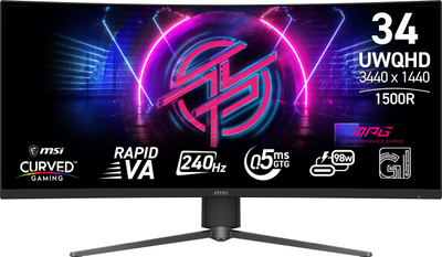 Monitor MSI MPG 346CQRF X24, 34", UWQHD, 240Hz, i zi