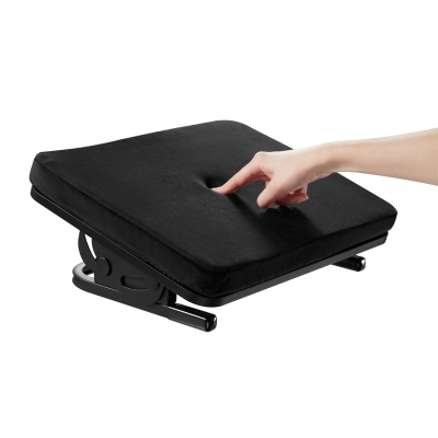 Mbajtëse ergonomike për këmbë Maclean MC-460, e rregullueshme, 40 x 30 cm, e zezë