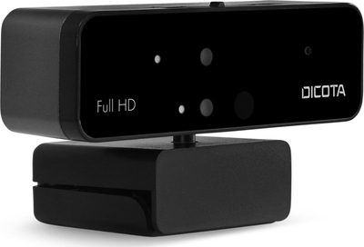 Webkamera DICOTA D31892, Full HD 1080p, USB, e zezë