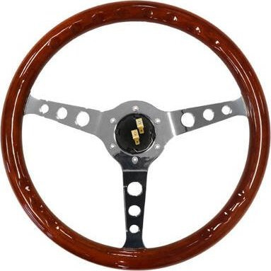 Timon makine portov 380mm Wood Style, dizajn dru, kafe