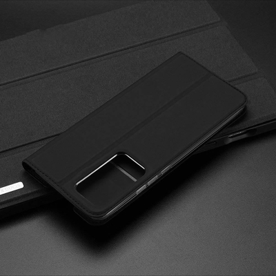 Mbulesë telefoni Dux Ducis Skin Pro Series për Xiaomi 12 Pro, lëkurë PU, me stand dhe xhep kartash, blu e errët
