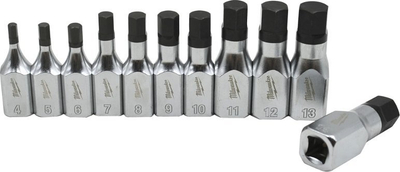 Set çelësash goditës Hikoki, 11 copë, 3/8", profil gjashtëkëndor