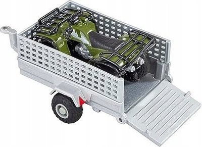 Set lodër Britains 43358 Quad ATV, shkallë 1:32, me rimorkio, i gjelbër