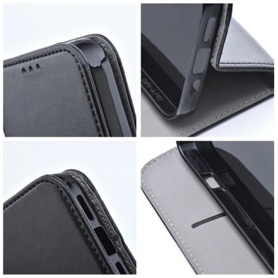 Këllëf libri OEM SMART MAGNETO për iPhone 17 Pro, me magnet, me xhep kartash, i zi