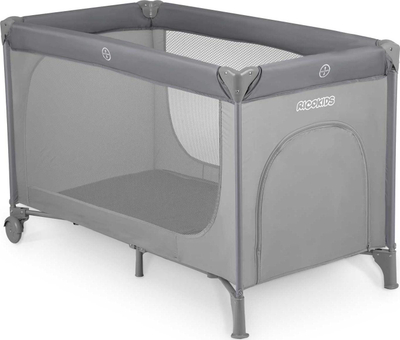 Патнички кревет за деца Ricokids RK-240, 125 x 65 x 78 cm, сив