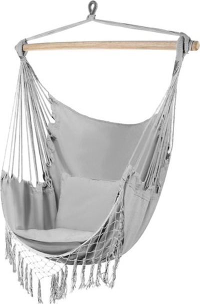 Karrige varëse GARDLOV Hammock Chair S, deri 120 kg, me jastëkë, gri