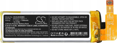Bateri për kamerë Cameronsio BHX212, 1300mAh, për DJI Osmo Pocket edhe Pocket 2