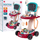 Set doktori lojë Little Doctor, karrocë mjeku, panel X-ray me dritë, 29 pjesë, shumëngjyrëshe