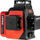 Nivelues lazer profesional Pro AQ3DR L1204, rreze të kuqe, 3x 360°, i kuq