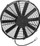 Ventilator ftohës SPAL 355mm Blowing, diametër 355mm, për automjete, i zi