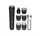 Trimer dhe makinë prerëse flokësh Philips Multigroom Series 3000 MG3930/15, 7 aksesorë, çelik inox, i zi