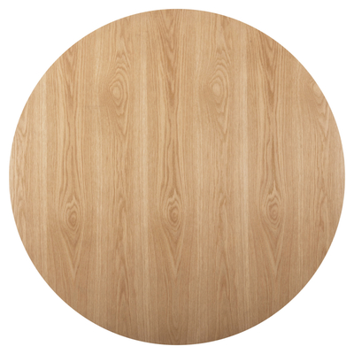 Tavolinë e rrumbullakët ngrënie DENTY HM9612.01, MDF me veneer lisi, Ø120x75 cm, ngjyrë lisi natyrale