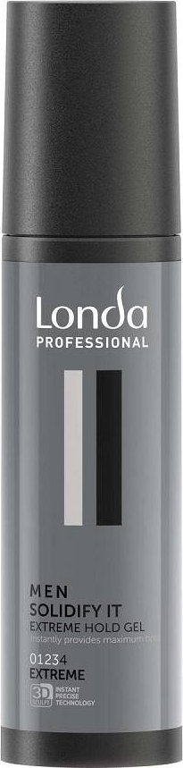 Gel flokësh Londa Professional Men Solidify It, fiksim shumë i fortë, 100ml