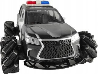 Makina e policisë me telekomandë Gazelo G162300, Off Road, rrotullim 360°, me drita