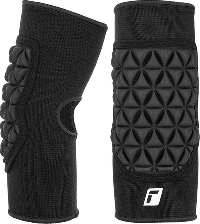 Mbrojtëse bërryli Reusch Protector Deluxe, të bëra ergonomike, me amortizim të fortë, ngjyrë e zezë