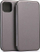 Futrollë me kapak Beline për iPhone 15 Plus 6.7", magnetike, me xhep kartash, gri