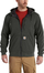 Xhaketë me kapuç Carhartt Wind Fighter, me zinxhir, Rain Defender, gri e errët, M