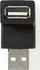 Adapter USB Nedis USB 2.0, USB A mashkull në USB A femër, 480 Mbps, i zi