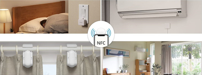 Etiketë NFC SwitchBot Tag, inteligjente, vetëngjitëse, e bardhë
