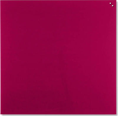 Табла од стакло 2x3 X04253, 100x100 cm, магнетна, црвена