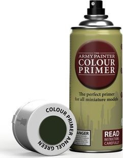 Sprej primer për miniatura Army Painter Colour Primer Angel Green, 400ml, jeshile mat