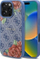 Mbulesë telefoni Guess GUHMP16SP4ROPEMCB, për iPhone 16 6.1", hardcase, blu me lule