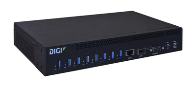 Hub rrjeti USB Digi AnywhereUSB Plus AW08-G300, USB 3.2 Gen 1 Type A, Gigabit Ethernet, gri