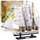 Model dekorativ anije velash Confection Frigate, 49x43cm, dru, e bardhë