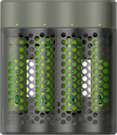 Karikues baterish GP ReCyko M451, për AA dhe AAA, USB, me 4 bateri AA 2600mAh