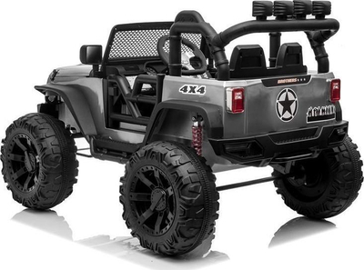 Makine elektrike per femije Jeep JC666 LEAN CARS, 12V, me telekomande, argjendi metalik